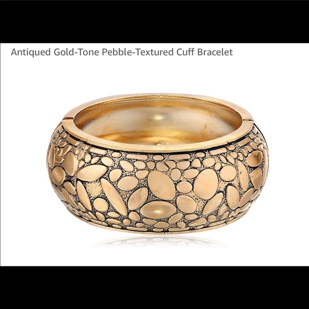 Antiqued Gold Bangle